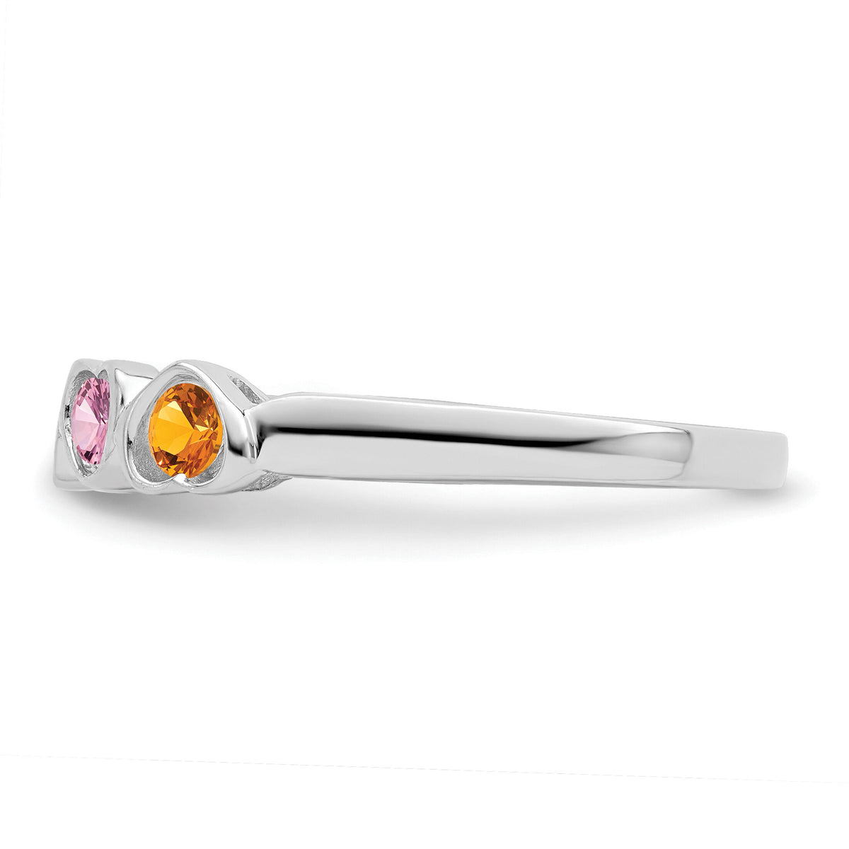 14k White Gold Family Jewelry Ring Mounting-XMR85/4W