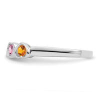14k White Gold Family Jewelry Ring Mounting-XMR85/4W
