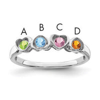 14k White Gold Family Jewelry Ring Mounting-XMR85/4W