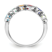 14k White Gold Family Jewelry Ring Mounting-XMR85/6W
