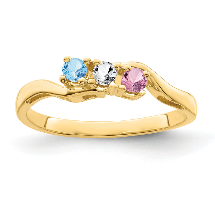14k Family Jewelry Ring Mounting-XMR86/3-7