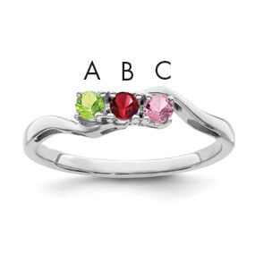 14k White Gold Family Jewelry Ring Mounting-XMR86/3W