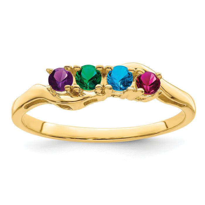 14k Family Jewelry Ring Mounting-XMR86/4-7