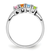 14k White Gold Family Jewelry Ring Mounting-XMR86/4W