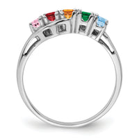 14k White Gold Family Jewelry Ring Mounting-XMR86/5W