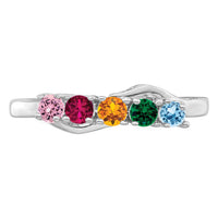14k White Gold Family Jewelry Ring Mounting-XMR86/5W