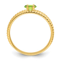 14k Polished 1-Stone Mothers Ring Mounting-XMR8/1