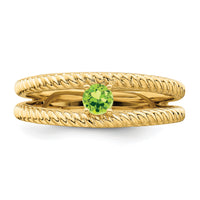 14k Polished 1-Stone Mothers Ring Mounting-XMR8/1