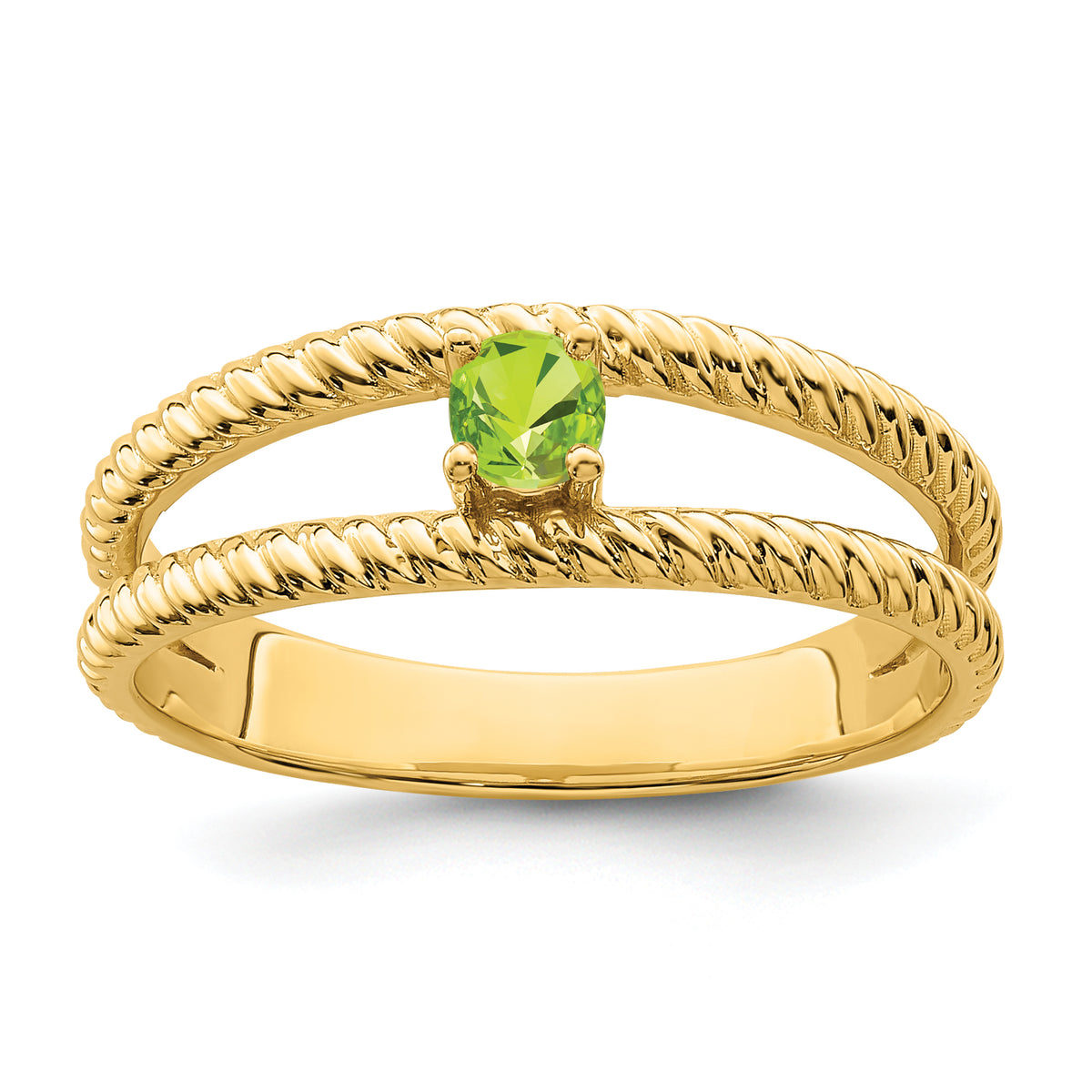 14k Polished 1-Stone Mothers Ring Mounting-XMR8/1-7