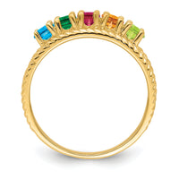 14k Polished 5-Stone Mothers Ring Mounting-XMR8/5