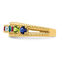 14k Polished 8-Stone Mothers Ring Mounting-XMR8/8
