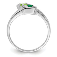 14k White Gold Family Jewelry Ring Mounting-XMR91/2W