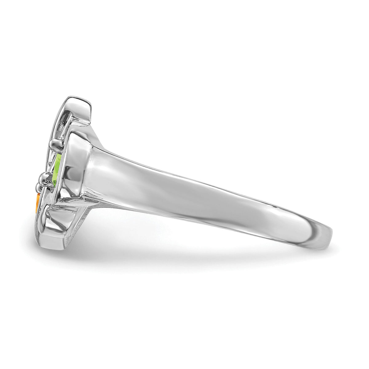 14k White Gold Family Jewelry Ring Mounting-XMR92/2W