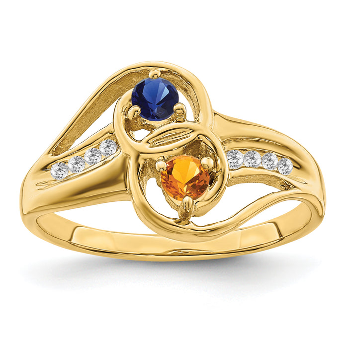 14k Family Jewelry Ring Mounting-XMR93/2-7