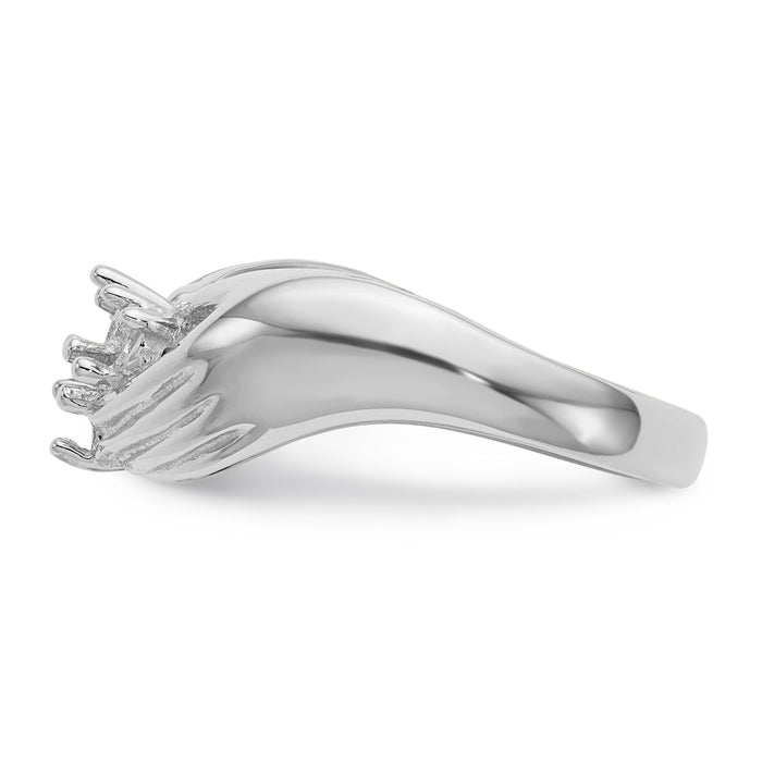 14k White Gold 4 Stone Family Ring Mounting-XMRW51/4