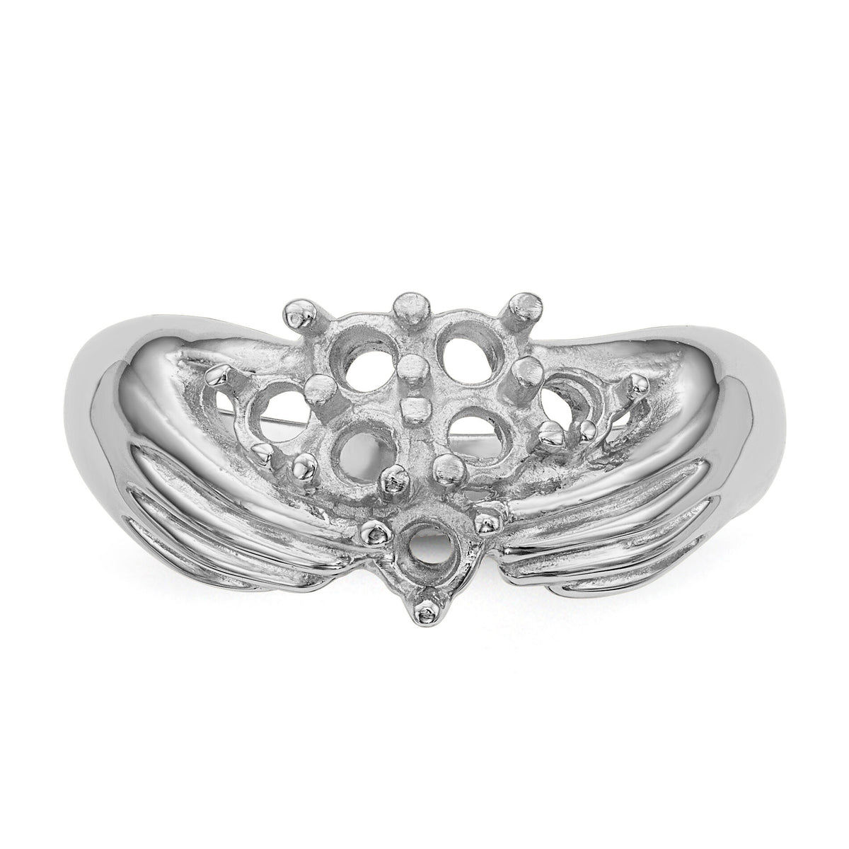 14k White Gold 7 Stone Family Ring Mounting-XMRW51/7