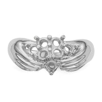 14k White Gold 7 Stone Family Ring Mounting-XMRW51/7
