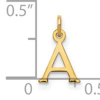 14ky Cutout Letter A Initial Pendant-XNA1160Y/A