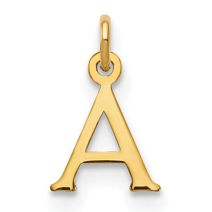 14ky Cutout Letter A Initial Pendant-XNA1160Y/A