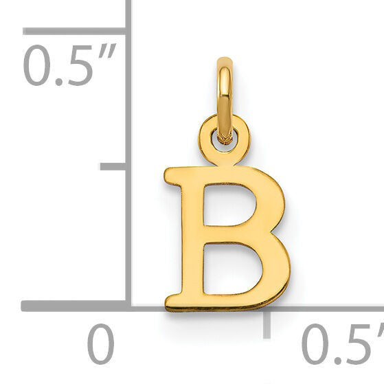 14ky Cutout Letter B Initial Pendant-XNA1160Y/B
