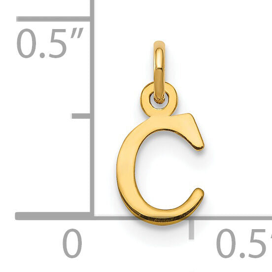 14ky Cutout Letter C Initial Pendant-XNA1160Y/C
