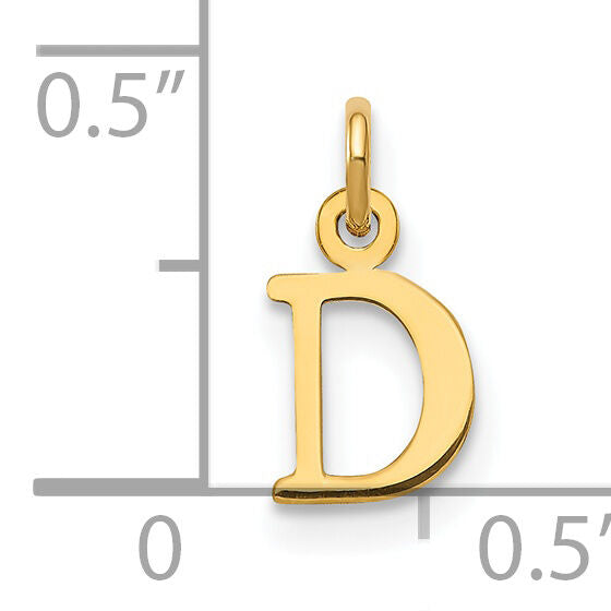 14ky Cutout Letter D Initial Pendant-XNA1160Y/D