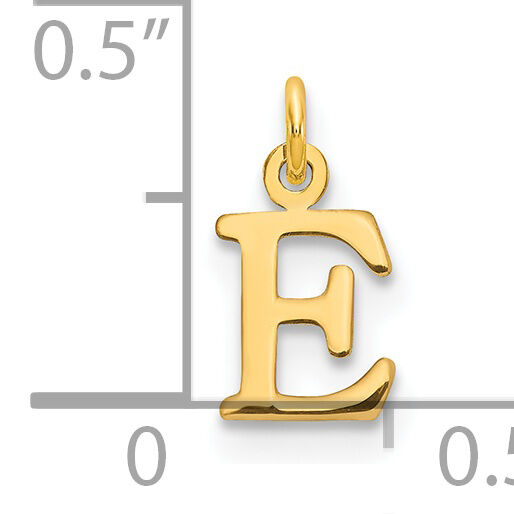 14ky Cutout Letter E Initial Pendant-XNA1160Y/E
