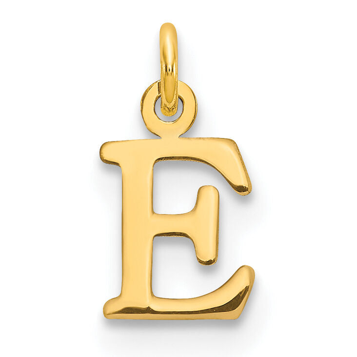 14ky Cutout Letter E Initial Pendant-XNA1160Y/E