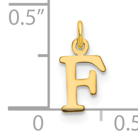 14ky Cutout Letter F Initial Pendant-XNA1160Y/F