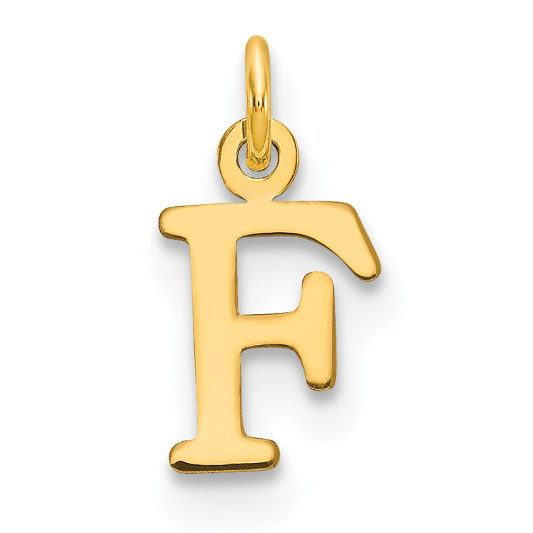 14ky Cutout Letter F Initial Pendant-XNA1160Y/F