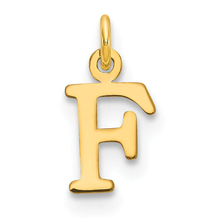 14ky Cutout Letter F Initial Pendant-XNA1160Y/F