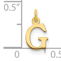 14ky Cutout Letter G Initial Pendant-XNA1160Y/G