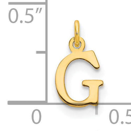 14ky Cutout Letter G Initial Pendant-XNA1160Y/G