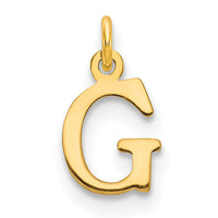 14ky Cutout Letter G Initial Pendant-XNA1160Y/G