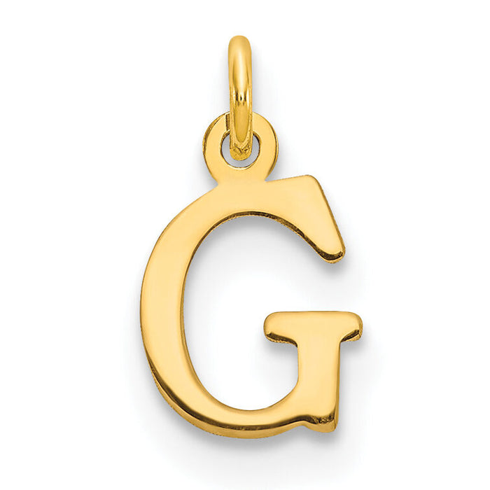 14ky Cutout Letter G Initial Pendant-XNA1160Y/G