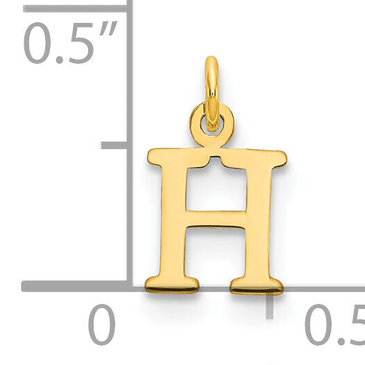 14ky Cutout Letter H Initial Pendant-XNA1160Y/H
