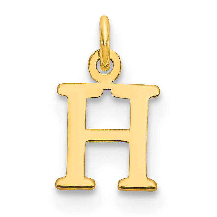 14ky Cutout Letter H Initial Pendant-XNA1160Y/H