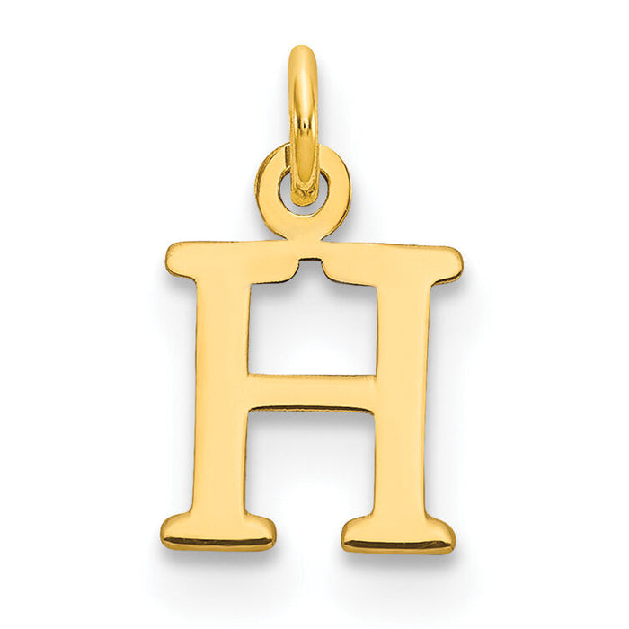 14ky Cutout Letter H Initial Pendant-XNA1160Y/H