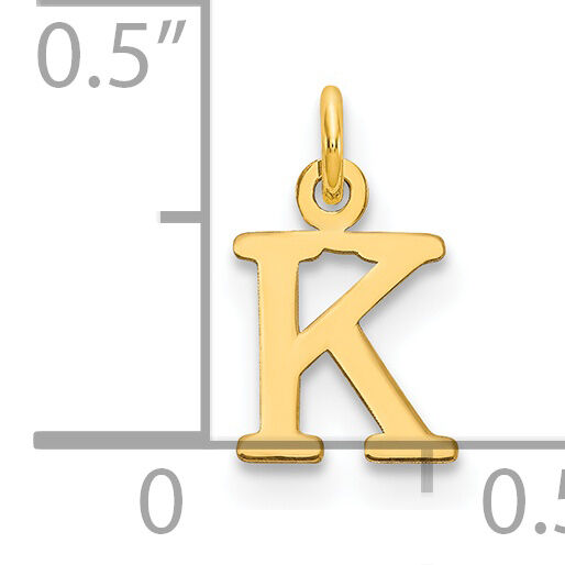 14ky Cutout Letter K Initial Pendant-XNA1160Y/K