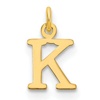 14ky Cutout Letter K Initial Pendant-XNA1160Y/K