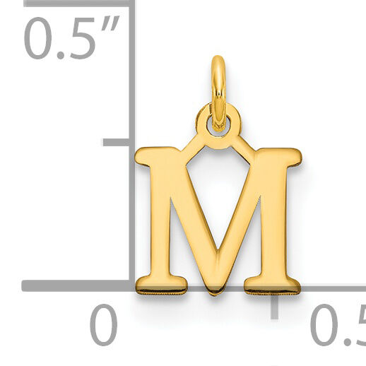 14ky Cutout Letter M Initial Pendant-XNA1160Y/M