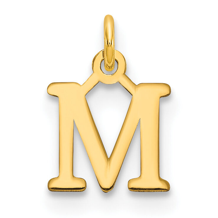 14ky Cutout Letter M Initial Pendant-XNA1160Y/M