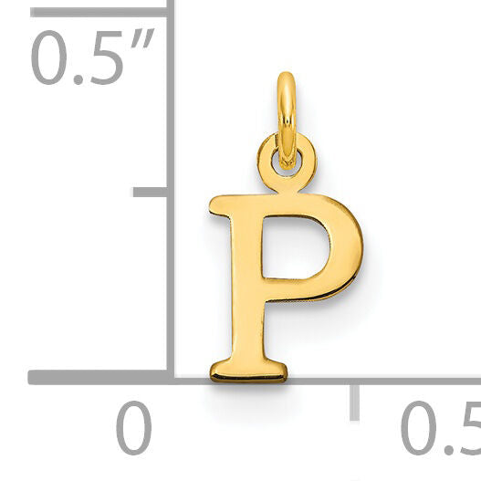 14ky Cutout Letter P Initial Pendant-XNA1160Y/P