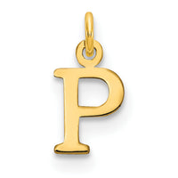 14ky Cutout Letter P Initial Pendant-XNA1160Y/P