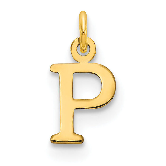 14ky Cutout Letter P Initial Pendant-XNA1160Y/P