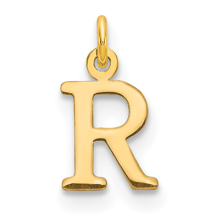 14ky Cutout Letter R Initial Pendant-XNA1160Y/R