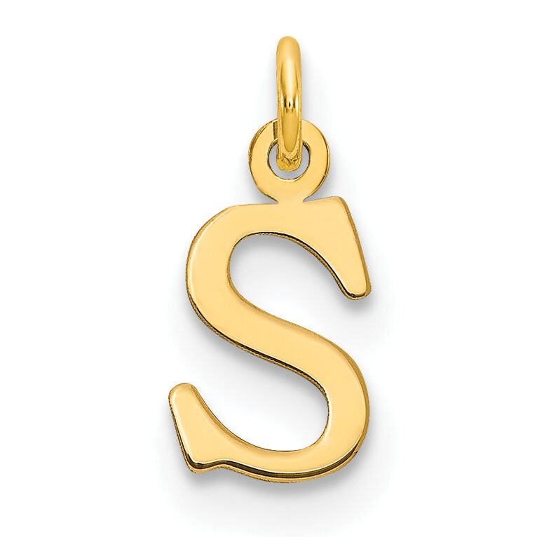14ky Cutout Letter S Initial Pendant-XNA1160Y/S