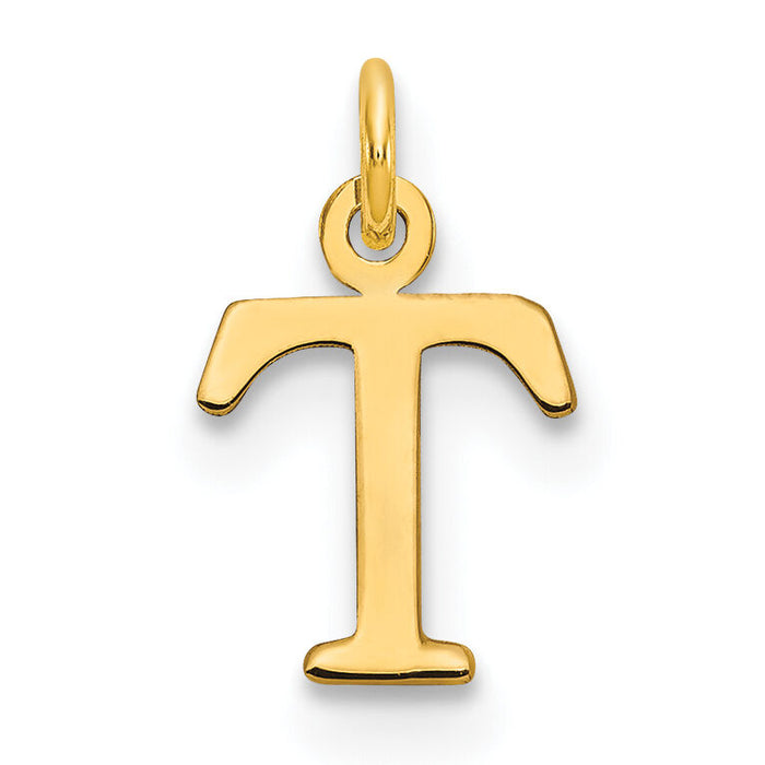14ky Cutout Letter T Initial Pendant-XNA1160Y/T