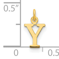 14ky Cutout Letter Y Initial Pendant-XNA1160Y/Y