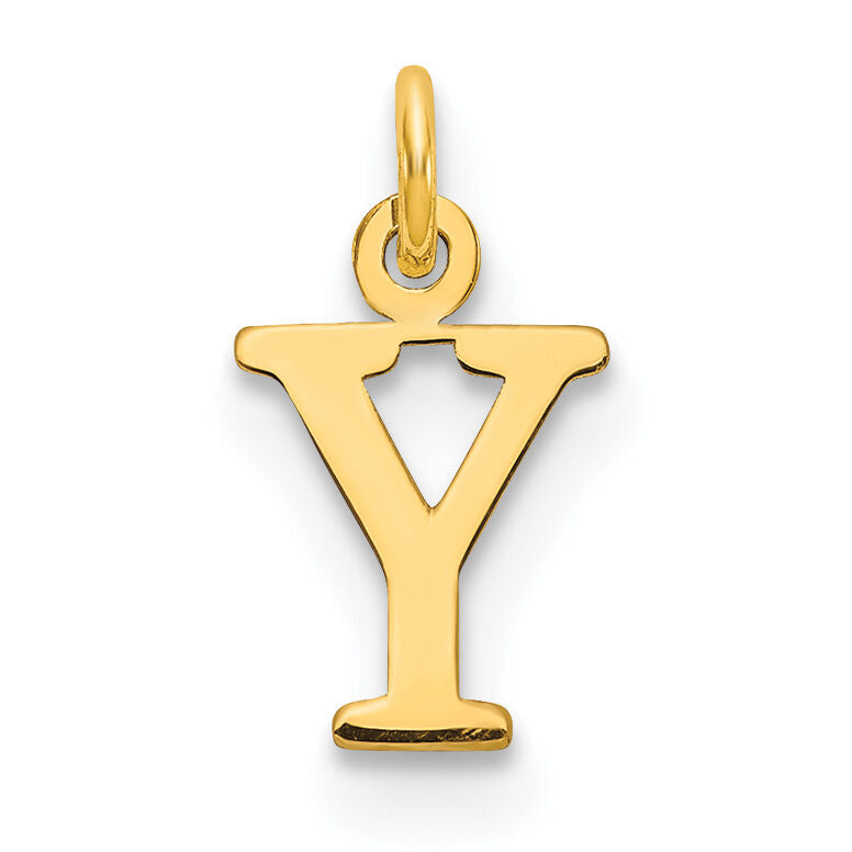 14ky Cutout Letter Y Initial Pendant-XNA1160Y/Y